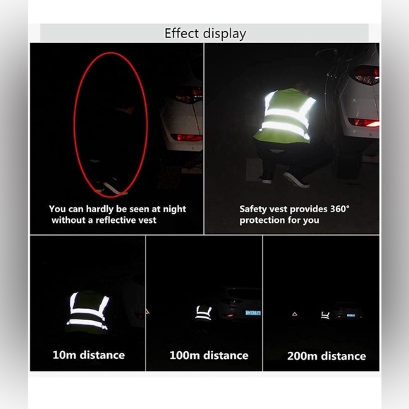 Men's High Visibility Softshell Fluorescent Yellow/Black Vest - Picture 10 of 10